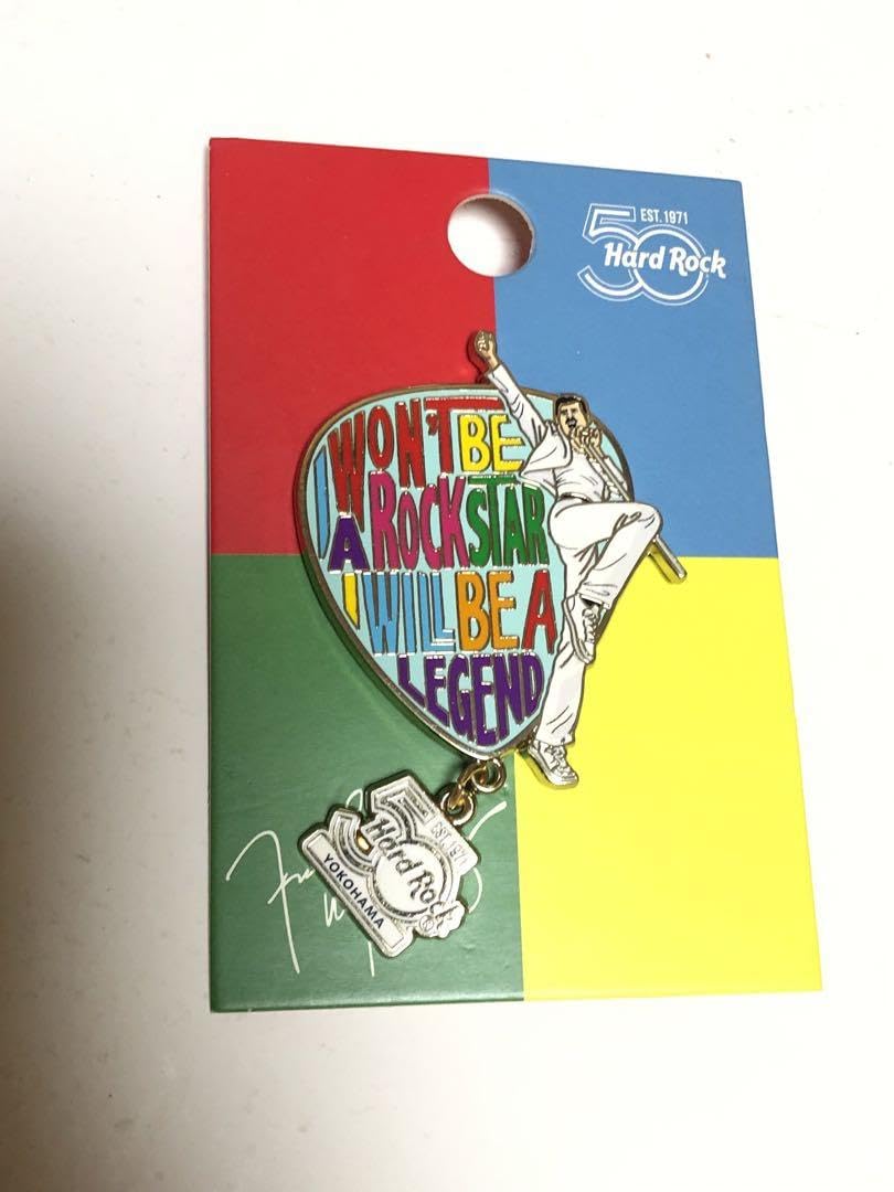 ハードロックカフェ 大阪店限定 ピンバッジ フレディマーキュリー アメリカンレストラン「ハードロックカフェ」ロックショップ